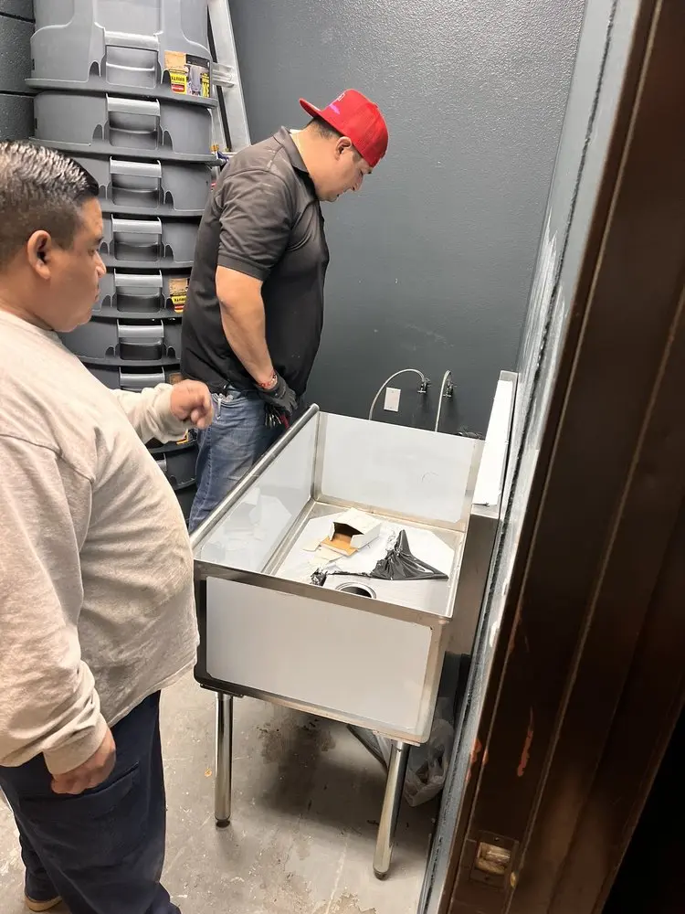 Commercial plumbing and sink installation in Kailua